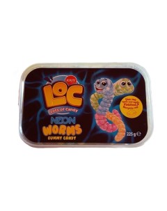 Мармелад жевательный Loc неоновые червячки 200 г Jouy&co