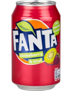 Напиток безалкогольный сильногазированный strawberry kivi жестяная банка 0 33 л Fanta