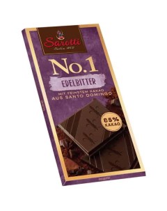 Шоколад No 1 Edelbitter Extra dark горький 100 г Sarotti
