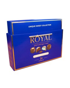 Конфеты шоколадные Collection ассорти синие с сумочкой 370 г Royal