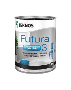 Грунтовка белая матовая Futura Aqua 3 PM1 0 9 л Teknos