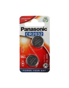 Батарейка литиевая Lithium Power CR2032 2BL 3В блистер 2 шт Panasonic