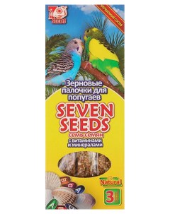 Зерновые палочки для попугаев витамины и минералы 90 г 3 шт Seven seeds