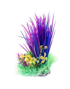 Растение для аквариума Тритон куст фиолетовый 20 см