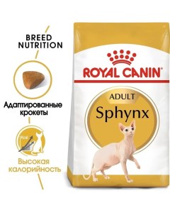 Сухой корм для кошек Sphynx Adult с птицей 2 кг Royal canin
