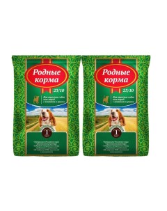 Сухой корм для собак Русский фунт ягненок рис 2 шт по 409 г Родные корма