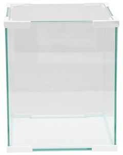 Аквариум Куб покровное стекло 50 л 35x35x40 см белый уголок Пижон