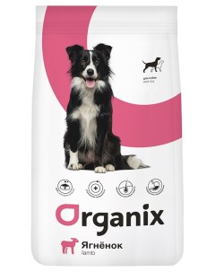 Сухой корм для собак с ягненком и рисом 18 кг Organix