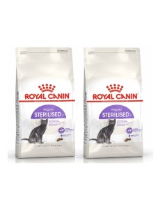 Сухой корм для кошек Sterilised 37 для стерилизованных 2 шт по 200 г Royal canin