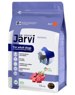 Сухой корм для собак для средних и крупных пород говядина 1 5 кг Jarvi