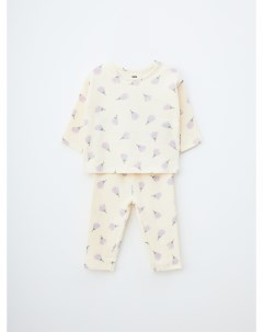 Трикотажная пижама с принтом для малышей Sela
