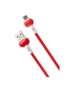 Кабель интерфейсный Candy УТ000021989 USB Lightning красный Red line