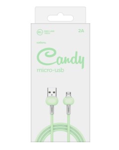 Кабель интерфейсный Candy УТ000021985 USB micro USB зеленый Red line