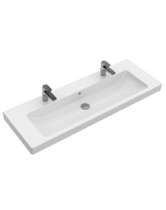 Мебельная раковина Subway 2 0 7176D2R1 130 с покрытием CeramicPlus альпийский белый Villeroy&boch