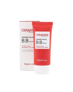 Вв крем с керамидами укрепляющий Ceramide firming facial bb cream spf spf 50 pa FarmStay 50г Myungin cosmetics co., ltd
