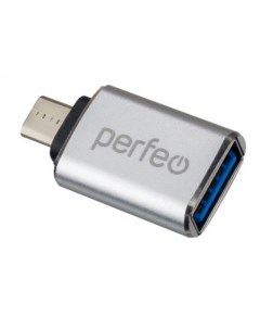 Аксессуар PF VI O012 USB MicroUSB OTG 3 0 Silver PF_C3002 Perfeo