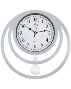 Часы настенные GD 8809B серебристый Atlantis
