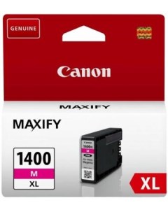 Картридж PGI 1400XL для Canon MB2040 MB2340 Maxify MB2140 Maxify MB2740 935стр Пурпурный Superfine