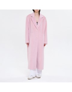 Розовое однобортное пальто Mollis