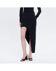 Чёрная асимметричная юбка Toptop