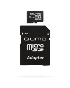Карта памяти Micro SecureDigital 32Gb UHS I 3 0 QM32GMICSDHC10 адаптер SD Qumo