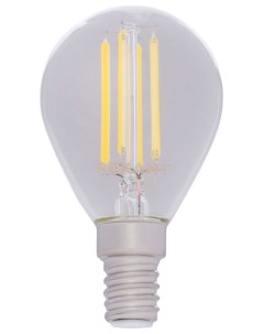 Лампа филаментная Шарик GL45 9 5 Вт 950 Лм 4000 K E14 прозрачная колба 604 130 Rexant