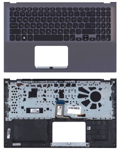 Клавиатура для ноутбука Asus X512 серая топ панель с подсвтекой Оем