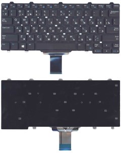 Клавиатура для ноутбука Dell E5250 E7250 черная без подсветки Оем