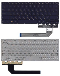 Клавиатура для ноутбука Asus ZenBook Flip S UX370UA черная с подсветкой Оем