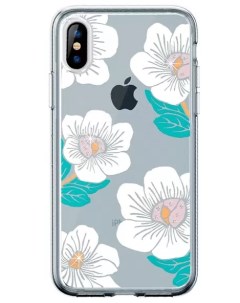 Чехол накладка Blossom Crystal Series Case для Apple iPhone XS Max пластик White Devia
