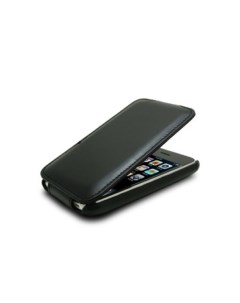Кожаный чехол Jacka Type для Apple iPhone 3GS 3G Vintage Black глянцевый черный Melkco