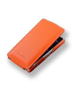 Кожаный чехол книжка Jacka Type для Sony Xperia Z1 Compact M51w оранжевый Melkco