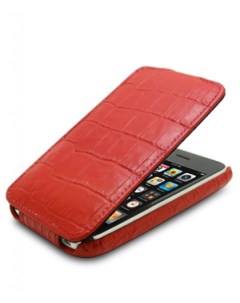 Кожаный чехол Jacka Type для Apple iPhone 3GS 3G крокодиловая кожа красный Melkco
