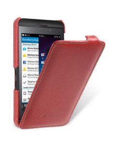 Кожаный чехол Jacka Type для Blackberry Z10 красный Melkco