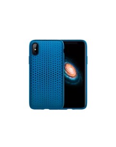Чехол накладка TPU Dot Series для Apple iPhone X XS синий Rock