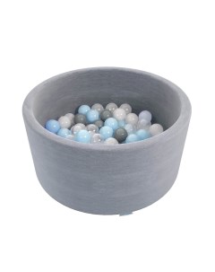 Сухой бассейн Easy серый с серыми шариками СГ000005215 Romana
