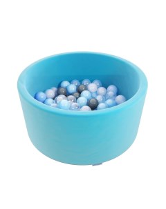 Сухой бассейн Easy бирюзовый с серыми шариками СГ000005214 Romana