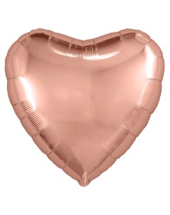 Шар фольгированный Agura Сердце Розовое золото 755839 Miland
