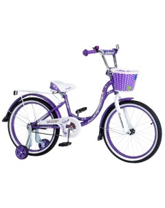 Велосипед 18 LADY фиолетовый белый Nameless