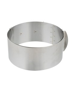 Кулинария Форма металлическая кольцо для выпечки с регулировкой размера d 16 30 см FPC 005 S-chief