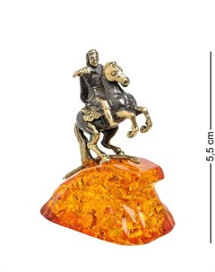 Фигурка Петр I на коне янтарь Подарки от михалыча