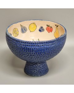 Фруктовница ручной работы Карнавал Irina volvach art ceramics