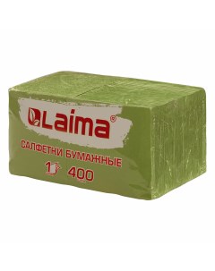 Набор из 3 шт Салфетки бумажные 400 шт 24х24 см Big Pack зелёные 100 целлюлоза L Laima