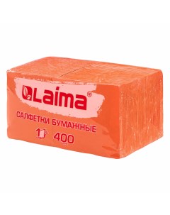 Набор из 3 шт Салфетки бумажные 400 шт 24х24 см Big Pack оранжевые 100 целлюлоза Laima