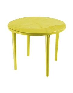 Стол для дачи для барбекю 217529 желтый 90х90х71 см Стандарт пластик
