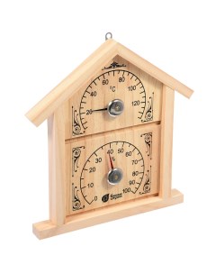 Термометр с гигрометром домик 23 6х22х2 см 18023 Банные штучки