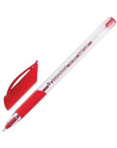 Ручка шариковая Extra Glide GT 0 35мм масляная основа красный цвет 12шт Brauberg