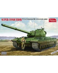 Сборная модель 1 35 Английский танк Super Conqueror FV214 35A013 Amusing hobby