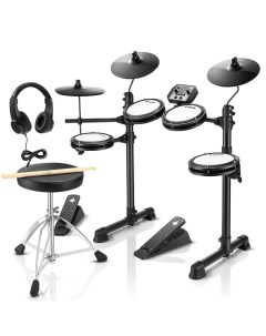 Электронная ударная установка DED 80P Electric Drum Set 5 Drums 3 Cymbals Donner