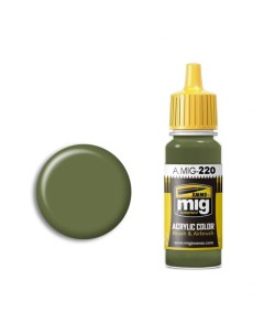 Акриловая краска AMIG0220 FS 34151 ZINC CHROMATE GREEN INTERIOR GREEN 17 мл Ammo mig